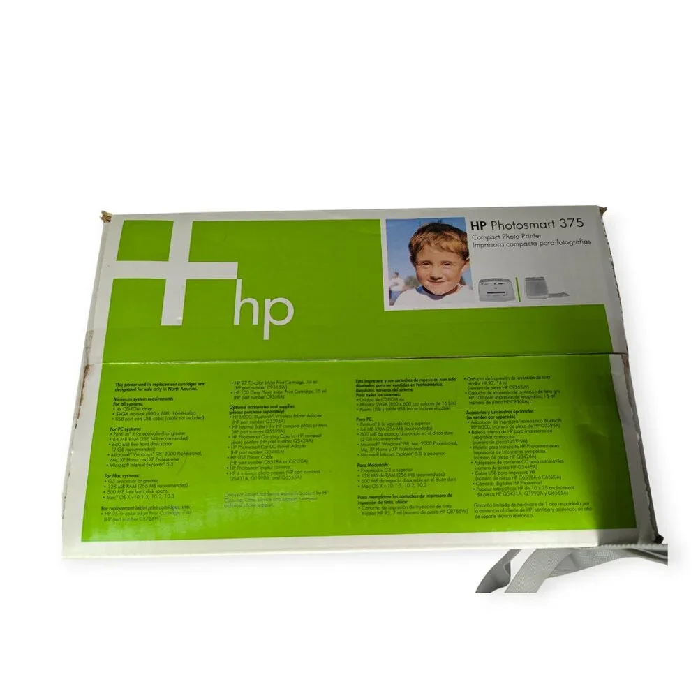 HP Photosmart 375 Compact Portable Photo Printer 4